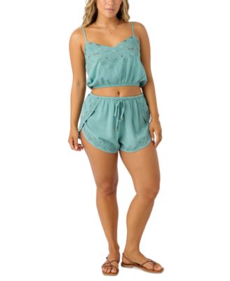O'Neill - Juniors' Lisbon Pull-On Embroidered Shorts