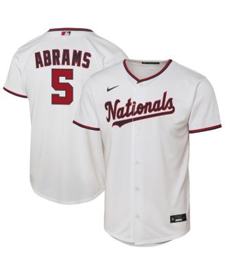 Nike - Big Boys and Girls CJ Abrams White Washington Nationals Home Replica Player Jersey