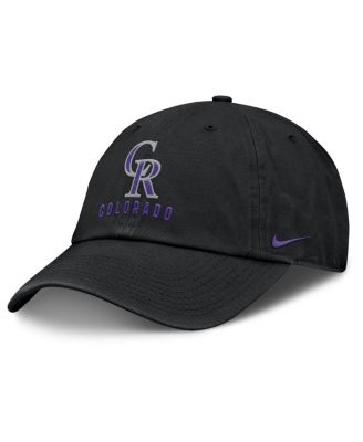 Nike - Women's Black Colorado Rockies Club Adjustable Hat