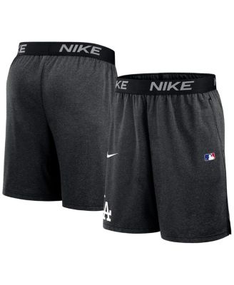 Nike - Men's Black Los Angeles Dodgers Authentic Collection Performance Knit Shorts
