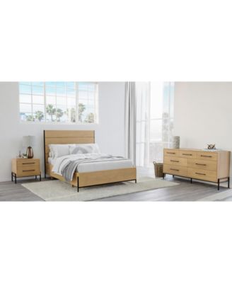 Furniture - Linstead 3-Pc. King Panel Set (Bed, Dresser & Nightstand)