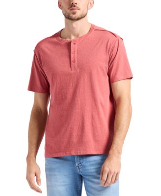 Buffalo David Bitton - Men's Kitform Short Sleeve Speckled Jersey Henley