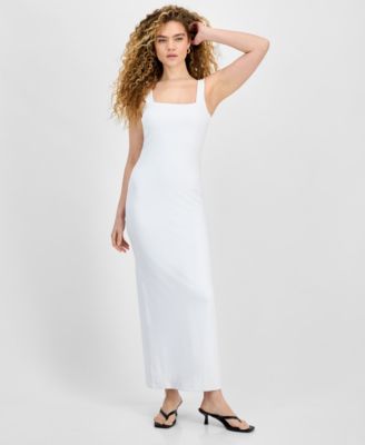 Bar III - Women's Square Neck Sleeveless Maxi Dress, Exclusively at Macy's