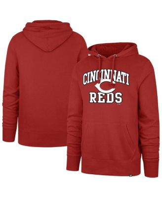 '47 Brand - Men's Red Cincinnati Reds Velocity Headline Pullover Hoodie