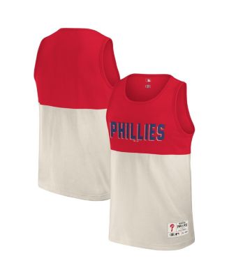 Fanatics - Men's Red Philadelphia Phillies Colorblock Tank Top