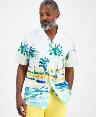 Club Room - Men's Tropical Painted Shirt