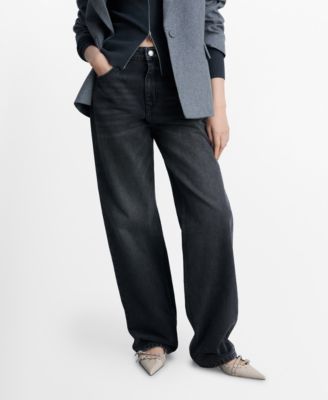 MANGO - Women's Miami Medium-Rise Straight-Fit Jeans