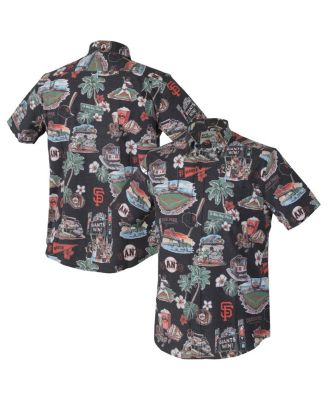 Reyn Spooner - Men's Black San Francisco Giants Scenic Tri-Blend Performance Button-Up Top