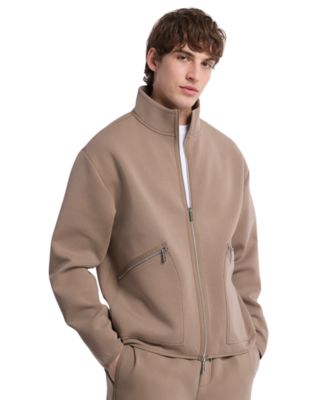 Michael Kors - Men's Polished Long Sleeve Mock Neck Zip-Front Jacket