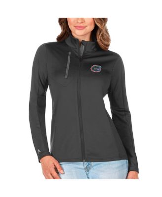 Antigua - Women's Charcoal/Silver Florida Gators Generation Full-Zip Jacket