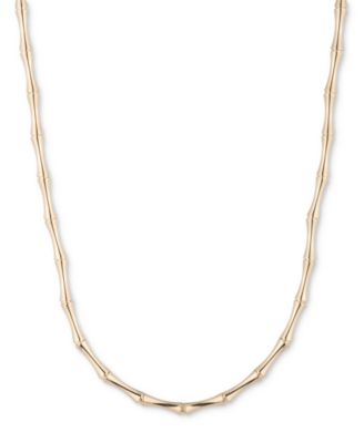 Lauren Ralph Lauren - Gold-Tone Bamboo-Inspired 16" Collar Necklace