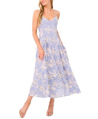 CeCe - Women's Maxi A-Line Embroidered Dress