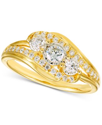 Macy's - Diamond Ring (1/2 ct. t.w.) in 10k Yellow Gold