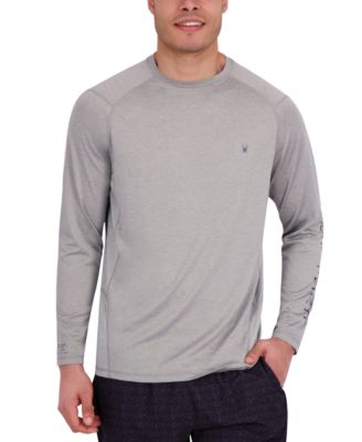 Spyder - Men's Mixed Media Long Sleeve Rashguard Swim T-Shirt