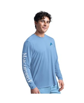Margaritaville - Men's&nbsp; Light Blue Detroit Lions Rock Harbor Long Sleeve Rashguard Top