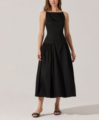 ASTR the Label - Women's Linen Drop-Waist Dress