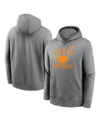 Nike - Men's Heather Gray Tennessee Volunteers Legacy Football Icon Club Fleece Pullover Hoodie