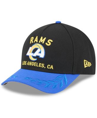 New Era - Big Boys and Girls Black/Royal Los Angeles Rams 2025 NFL Draft 9FORTY A-Frame M-Crown Adjustable Hat