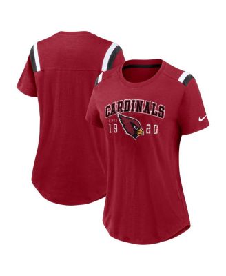 Nike - Women's Heather Red Arizona Cardinals Historic Slub Fashion T-Shirt