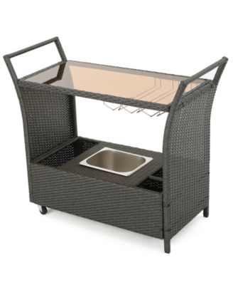 Noble House - Gerren Bistro Bar Set with Ice Pail, Quick Ship