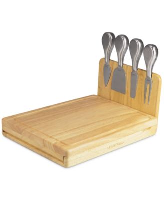 Picnic Time - Asiago Rubberwood Cheese Board & Tools Set