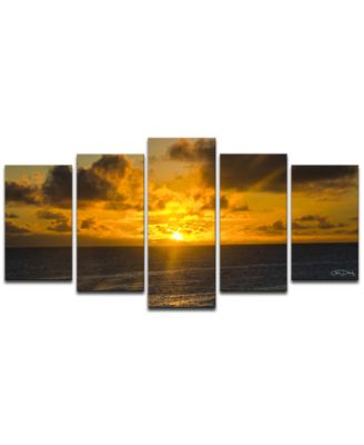 Ready2HangArt - 'Niue Sunset' 5-Pc. Canvas Art Print Set