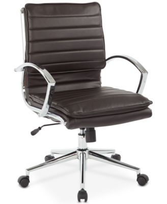 Office Star - Pyppa Faux-Leather Chair, Quick Ship