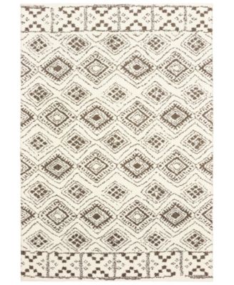Oriental Weavers - Verona Shag 1330W Ivory/Brown 7'10" x 10'10" Area Rug