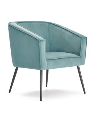 Adore Décor - Rani Velvet Accent Chair, Quick Ship
