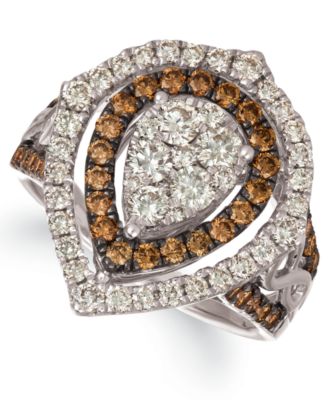 Le Vian - Diamond Cluster Halo Ring (1-9/10 ct. t.w.) in 14k Rose, Yellow or White Gold