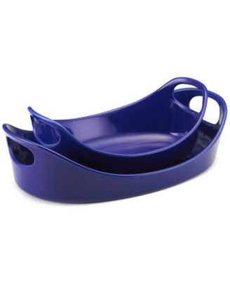 Rachael Ray - Stoneware Baking Dishes, Set of 2 Bubble and Brown
