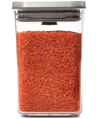 OXO - Steel Pop Small Square Short 1.1-Qt. Food Storage Container