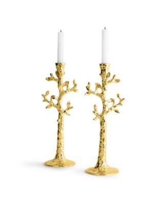 Michael Aram - Tree of Life Candle Holder Set of 2 Gold