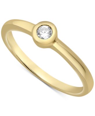 Wrapped - Diamond Bezel Ring (1/10 ct. t.w.) in 14k Gold