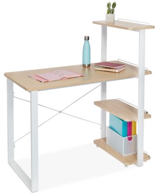 Honey Can Do - Computer Desk with Shelves