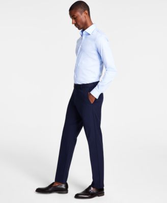 Michael Kors - Men's Classic Fit Flat Front Creased Pants