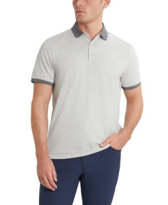 Kenneth Cole - Men's Solid Button Placket Polo Shirt