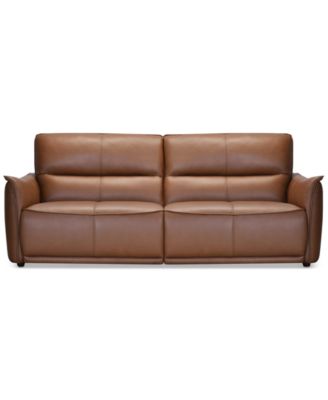 Furniture - Polner 91" Leather Power Motion Sofa