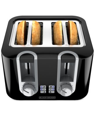 Black & Decker - 4-Slice Wide-Slot High-Lift Toaster