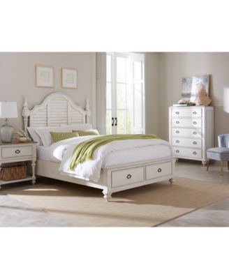 Furniture - Mandeville 3pc Bedroom Set (Louvered California King Storage Bed + Drawer Chest + 1-Drawer Nightstand)