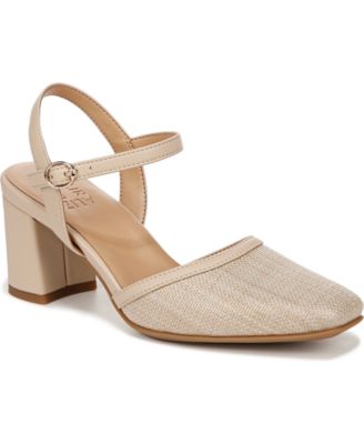 Naturalizer - Wave Square Toe Ankle Strap Pumps