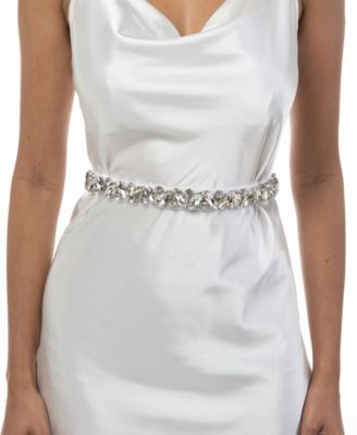 Bellissima Millinery Collection - Women's Rhinestone Bridal Sash Belt