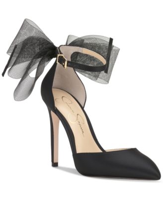 Jessica Simpson - Women's Phindies Bow Ankle-Strap Pumps