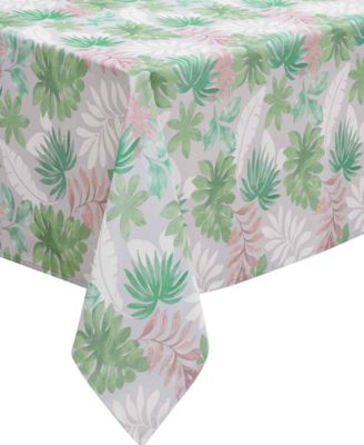 IZOD - Cove Palm Water-Resistant Indoor and Outdoor Tablecloth, 70" Round