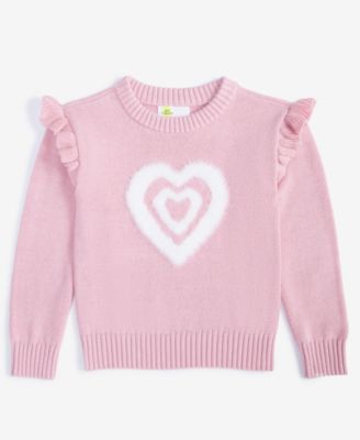 Epic Threads - Toddler Girls Heart Crewneck Sweater