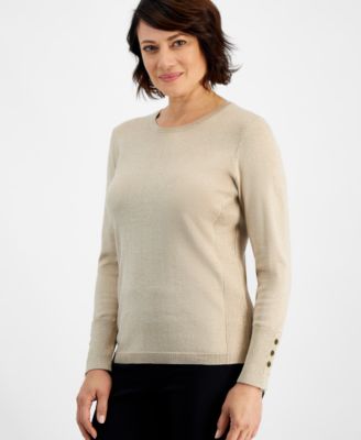 JM Collection - Women's Crewneck Long-Sleeve Sweater
