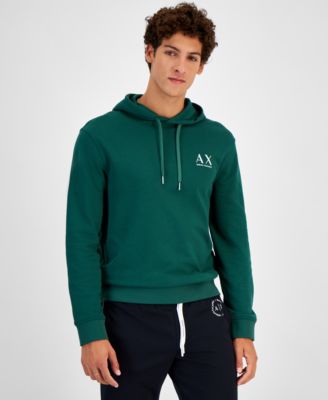 A|X Armani Exchange - Men's Long Sleeve Double Sided Logo Hoodie