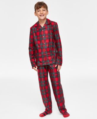 Holiday Lane - Little & Big Kids Brinkley Plaid Pajamas Set