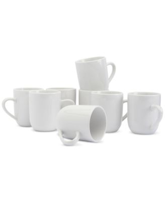 Studio TU - Ceramic 11.5-Oz. Coupe Mug, Set of 8