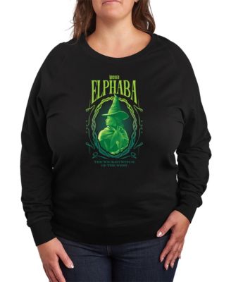 Hybrid Apparel - Plus Size Wicked Elphaba Graphic Pullover T-Shirt